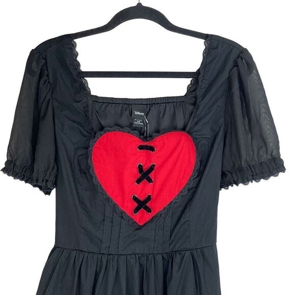 Disney Alice In Wonderland Queen Of Hearts Dress Size L New without tag - Picture 6 of 14